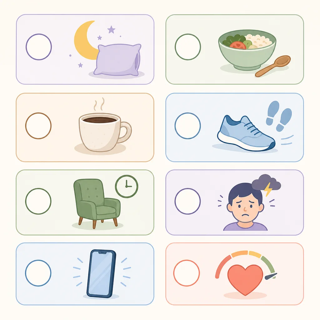 하루 1분 습관 기록표 인포그래픽